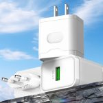 SMS-Q84 QC3.0 18W USB Charger with Cable OEM/ODM Cell Phone Charger for SAM IOS HW XM Cargador Rapido US EU Plug Travel Adapter - Image 2