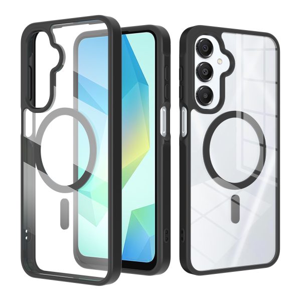 Hard Pc Case for Samsung Galaxy A16/A26/A17 Silver Shield Clear Magnetic Back Cover for Galaxy A16 A26 A35 A55 A17