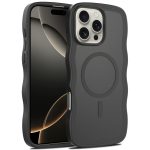 For iPhone 16 Pro Max Case Skin Feeling Wave Phone Case Shockproof Wireless Charging Magnetic Mobile Phone Case for iPhone