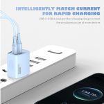 On Sale 20W Fast Charger PD+QC3.0 Cargador De Combo De Cargador Rapido for iphone 17 16 15 Pro Max USB Type C Cell Phone Charger - Image 5