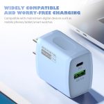 On Sale 20W Fast Charger PD+QC3.0 Cargador De Combo De Cargador Rapido for iphone 17 16 15 Pro Max USB Type C Cell Phone Charger - Image 4
