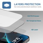 Master Quality Matte Tempered Glass Protector for iPhone 17 Pro Max Air Anti-peeping Screen Protector - Image 4
