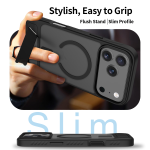 For iPhone 17 Pro Max Magnetic Cell Phone Case with Stand Custom Translucent Shockproof Soft Mobile Phone Case for iPhone Series - Image 5