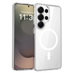 1.5 mm Anti-Scratch Clear Magnetic Phone Case for Samsung S26 Ultra Transparent Wireless Charging Shockproof Mobile Phone Case