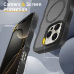 For iPhone 16 Pro Max Case Skin Feeling Wave Phone Case Shockproof Wireless Charging Magnetic Mobile Phone Case for iPhone - Image 2