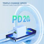 On Sale 20W Fast Charger PD+QC3.0 Cargador De Combo De Cargador Rapido for iphone 17 16 15 Pro Max USB Type C Cell Phone Charger - Image 3
