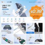 UNIEAN OEM 60W PD 3A USB2.0 Fast Charging Type-C Cable Colorful Nylon Jacket USB to Cable for Mobile Phone Wholesale - Image 2