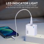 2025 QC3.0 USB Wall Charger Glowing LED 18W Cell Phone Charger for Samsung S25 Ultra iphone 17 Cargador Rapido Travel Adapter - Image 5