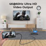 UNIEAN Wholesale 2M 3M USB 3.2 C Female 4K to Usb Male Type C Usb Fast Charging Cable Data Cables for Iphones 15 Pro Max - Image 2