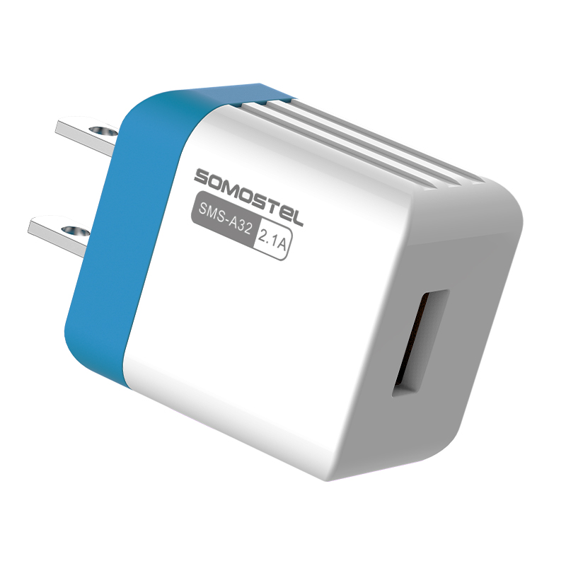H917d749c45914b27a4081a00f18a3f65D.jpg Factory Price Somostel SMS-A32 2.1A USB Charger With Cable for Mobile Phone Cargadores De Carga Rapida - Image 1