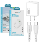 2025 NEW PRODUCT Smartlike MT-TP05 PD+ QC3.0 35W 2 in 1 DUAL PORT FAST TRAVEL PD CHARGER for MOBILE PHONE - Image 6