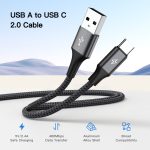 UNIEAN Factory Wholesale 2M 3M 5V2A 60W Type C Usb Fast Charging Cable 2.0 USB C to C Cable Data Cables for Iphones - Image 5