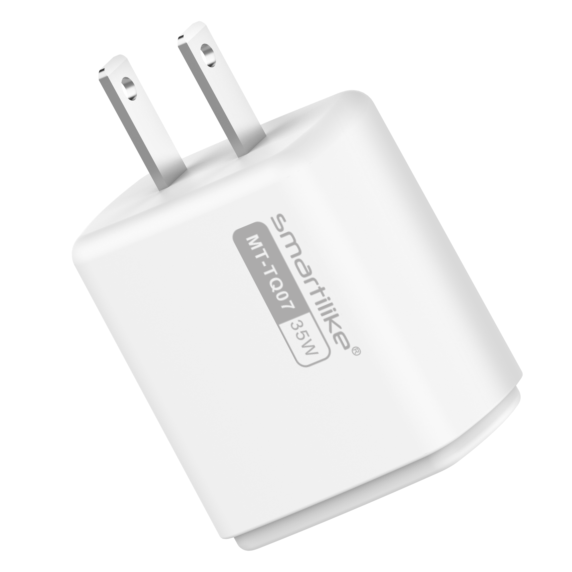 Hae8410fc7cdd47f19f409210d3f819eaT.png 2025 NEW PRODUCT Smartlike MT-TQ07 USB-A + USB-C 35W 2 in 1 DUAL PORTS FAST TRAVEL CHARGER for Mobile Phone - Image 1