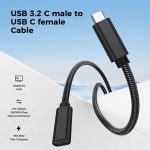 UNIEAN Wholesale 2M 3M USB 3.2 C Female 4K to Usb Male Type C Usb Fast Charging Cable Data Cables for Iphones 15 Pro Max - Image 3