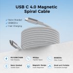 USB C 4.0 Magnetic Type-c Cable 4k 8k 100w 240w Type C Fast Charging Data Cables 48Gbps for Iphones to Android - Image 2