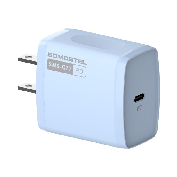 Factory Somostel SMS-Q77 PD 20W 2 in 1 FAST TRAVEL PD CHARGER  + PD CABLE for Mobile Phone