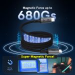 USB C 4.0 Magnetic Type-c Cable 4k 8k 100w 240w Type C Fast Charging Data Cables 48Gbps for Iphones to Android - Image 3