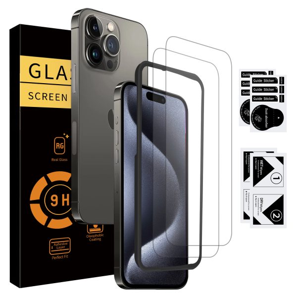 2/3 Pack  Hot Sale New Mobile Phone 9H 2.5D HD Clear Tempered Glass Screen Protector for iPhone 17 Pro Max