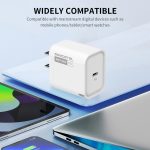 Wholesale EU US Cargador 20w Fast Charger Cell Phone Portable Type C Charger for iphone 17 Air Cargador Rapido Travel Adapter - Image 4