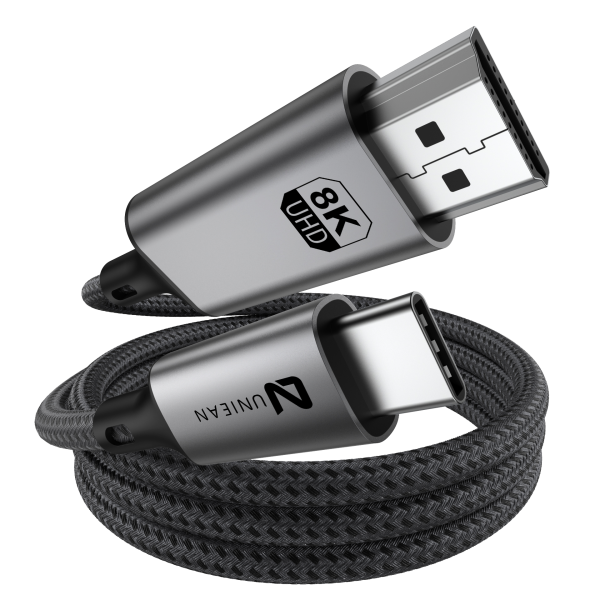 UNIEAN Wholesale 8K Resolution Type C UHD Converter Cable 2M 4.5M USB C 2.1 Video VGA 48Gbps Data for Iphones TV PS5 PVC Jacket