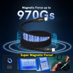 UNIEAN Factory Wholesale  2.0 Magnetic PD60W 100W 240W Braided Type C Usb Fast Charging Cable Data Cables for iphone to Android - Image 2