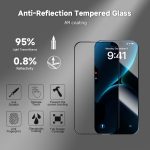 For iPhone 17 Air Tempered Glass Film Waterproof Anti-Shock HD Clear Full Cover 9H Hardness AR Silk Print Screen Protector - Image 2