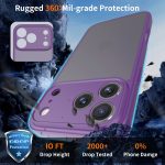 For iPhone 17 Pro Max Case Lens Protective Shockproof Mobile Phone Cover TPU PC Skin Feeling Cell Phone Cases for All Phones - Image 4