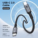 UNIEAN Wholesale 2M 3M USB 2.0 C 48V Cable 5A Type C Usb Fast Charging Cable Data Cables for Iphones 15 Pro Max to Android - Image 2