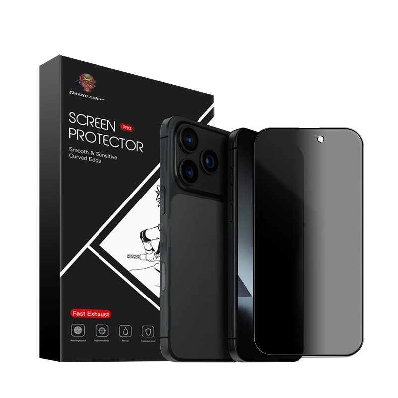 H48bf58960f8446c4b197571736abac65g.jpg Hot Selling Free Sample Privacy Slik Printing Tempered Glass Screen Protector for iPhone 17 Pro Max - Image 1