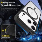 Luxury Anti Yellow Clear Magnetic Chargine Accessories Transparent Cell Mobile Phone Case for Iphone 17 Pro 16 Pro Max 15 Plus - Image 3