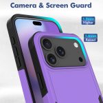 Purple Armor Shockproof Phone Case for iPhone 17 Pro Max High Quality Mobile Phone Case for iPhone 17 Air 17 Pro 16 15 All Phone - Image 3