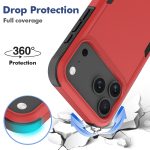 Red Armor Shockproof Phone Case for iPhone 17 Pro Max High Quality Mobile Phone Case for iPhone 17 Air 17 Pro 16 15 All Phones - Image 5