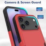 Red Armor Shockproof Phone Case for iPhone 17 Pro Max High Quality Mobile Phone Case for iPhone 17 Air 17 Pro 16 15 All Phones - Image 6