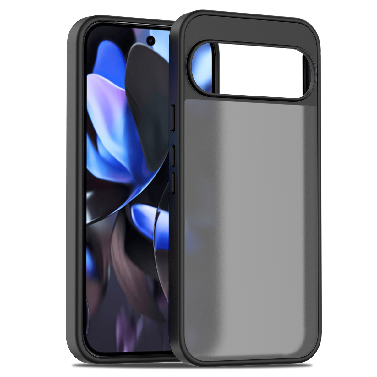 H6ecfee7c29664960a4c9a1dd86bdde466.jpg Silver Shield Frosted Semi-Transparent Hard Back Cover for Google Pixel 9 Pro XL Pixel10 Pro XL Skin Feeling Mobile Phone Cases - Image 1