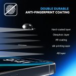 For iPhone 17 Air Tempered Glass Film Waterproof Anti-Shock HD Clear Full Cover 9H Hardness AR Silk Print Screen Protector - Image 3