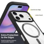 Luxury Anti Yellow Clear Magnetic Chargine Accessories Transparent Cell Mobile Phone Case for Iphone 17 Pro 16 Pro Max 15 Plus - Image 2