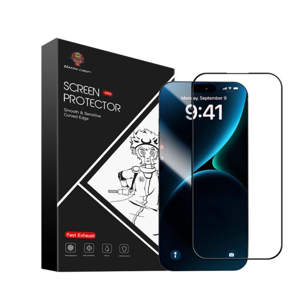 For iPhone 17 Air Tempered Glass Film Waterproof Anti-Shock HD Clear Full Cover 9H Hardness AR Silk Print Screen Protector