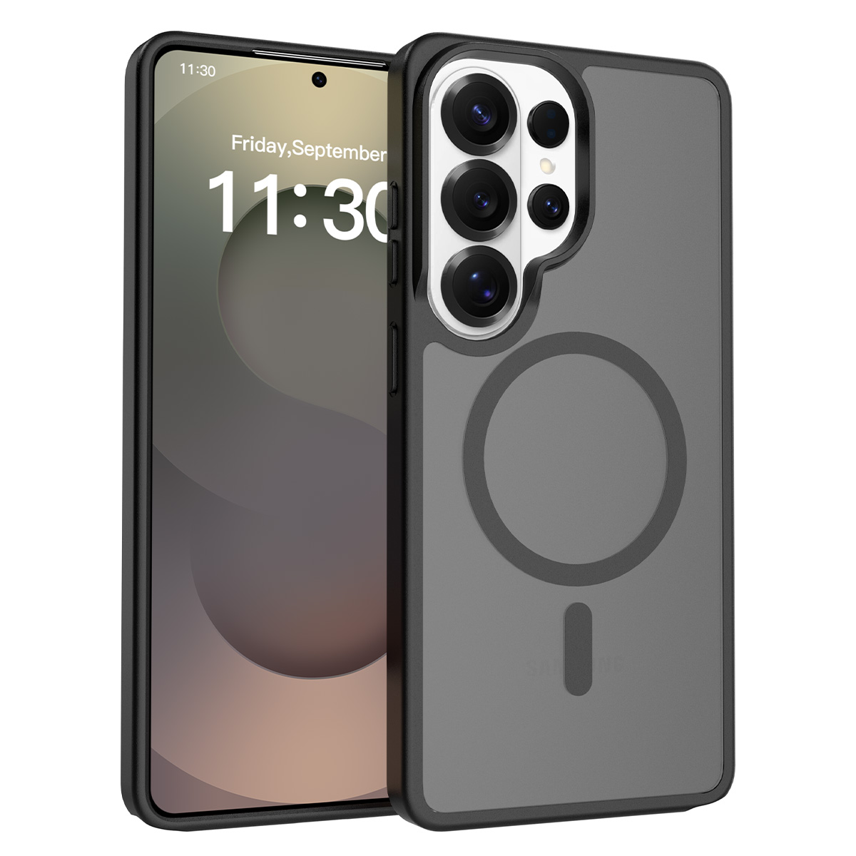 Hc1aadd9dc378420a829fac13982219b5G.jpg Popular 2.0 mm Skin Feeling Magnetic Phone Case for Samsung S26 Ultra Wireless Charging Luxury Shockproof Mobile Phone Case - Image 1