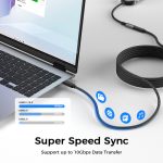 UNIEAN Wholesale 2M 3M USB 3.2 C Female 4K to Usb Male Type C Usb Fast Charging Cable Data Cables for Iphones 15 Pro Max - Image 5