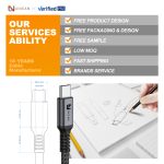 UNIEAN Wholesale Magnetic PD240W 100W 60W Braided Type C Usb Fast Charging Cable Data Cables for iphone 15 - Image 4