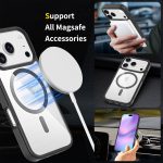 Luxury Anti Yellow Clear Magnetic Chargine Accessories Transparent Cell Mobile Phone Case for Iphone 17 Pro 16 Pro Max 15 Plus - Image 4