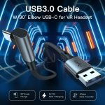 UNIEAN Wholesale 2M 3M 90° Usb a to C 3.0 Cable Type C Usb Fast Charging Cable Data Cables for Mobile Phones to Ps5 Android - Image 6