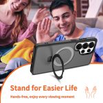 Luxury 2.0 mm Skin Feeling Magnetic Phone Case for Samsung S26 Ultra with Racket Stand Translucent Shockproof Mobile Phone Case - Image 5